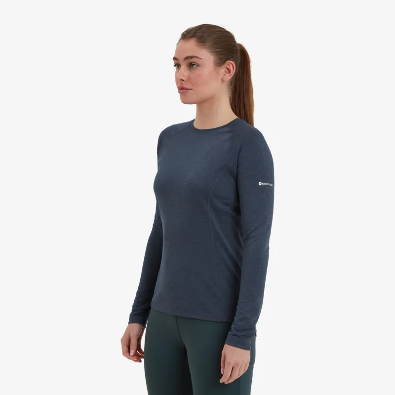 Montane Womens Dart Long Sleeved T-Shirt - Eclipse Blue-2